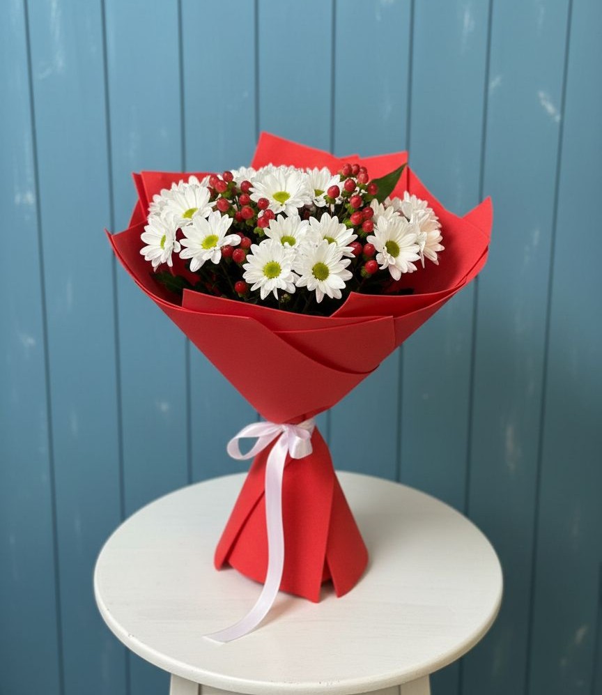 Букет цветов из: Хризантемы в Аксёново-Зиловском