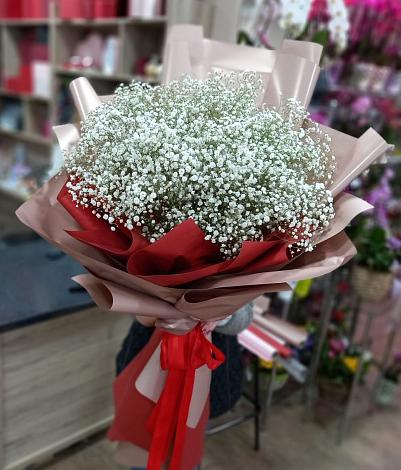 Букет цветов из: Гипсофила в Аксёново-Зиловском