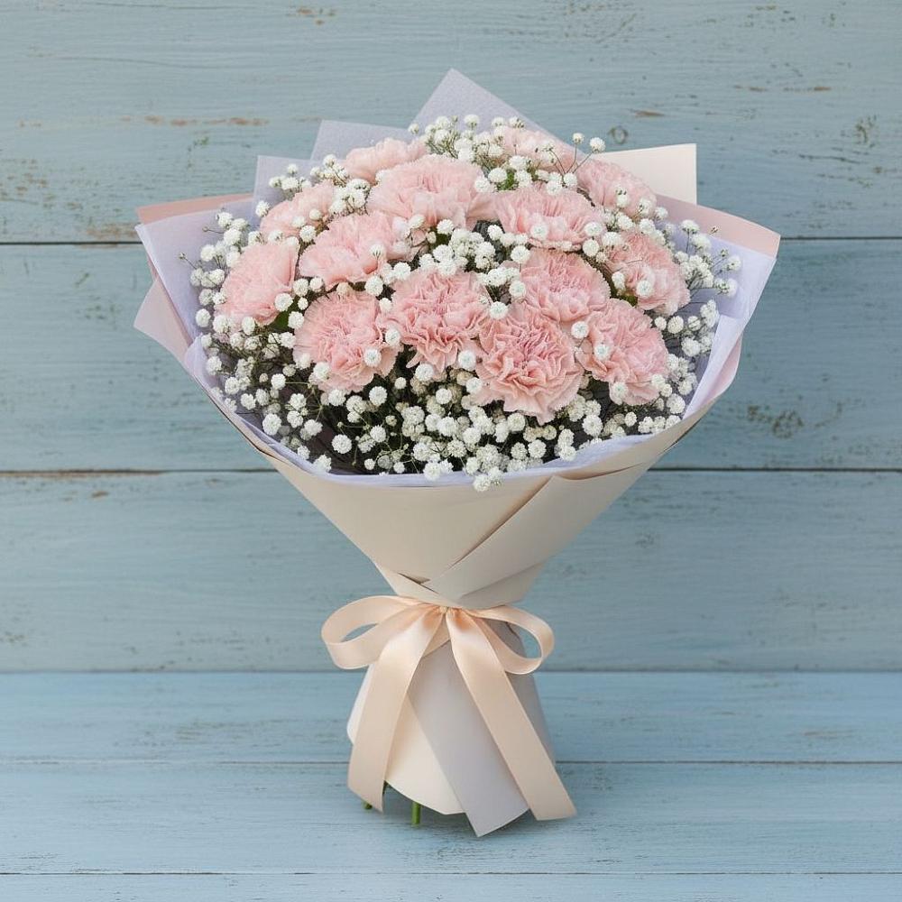 Букет цветов из: Гвоздики в Аксёново-Зиловском