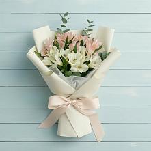 Букет цветов из:  Альстромерии в Аксёново-Зиловском