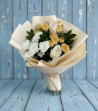 Букет цветов из:  Розы и Хризантемы в Аксёново-Зиловском