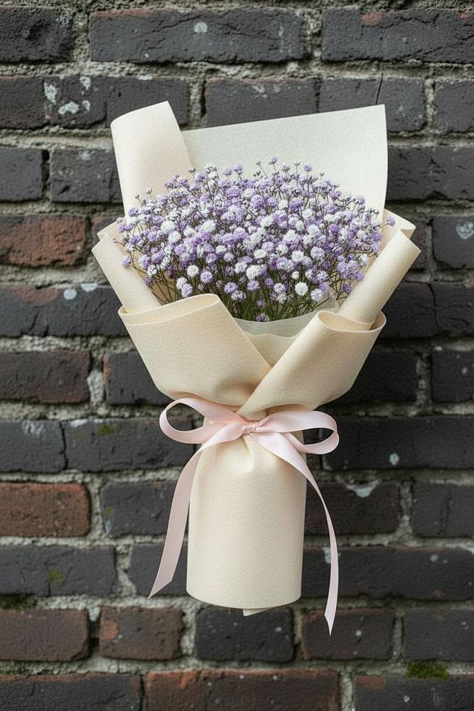 Букет цветов из: Гипсофила в Аксёново-Зиловском