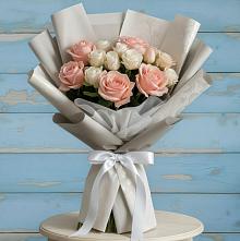 Букет цветов из:  Розы #REPLACE_PRED# Аксёново-Зиловском