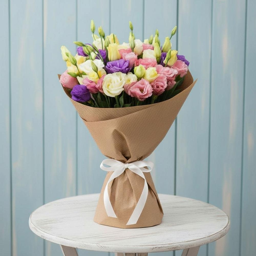 Букет цветов из: Лизиантусы в Аксёново-Зиловском