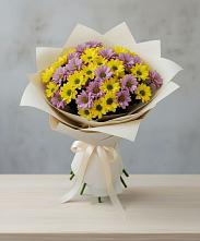 Букет цветов из:  Хризантемы #REPLACE_PRED# Аксёново-Зиловском
