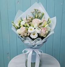 Букет цветов из:  Розы и Лизиантусы в Аксёново-Зиловском