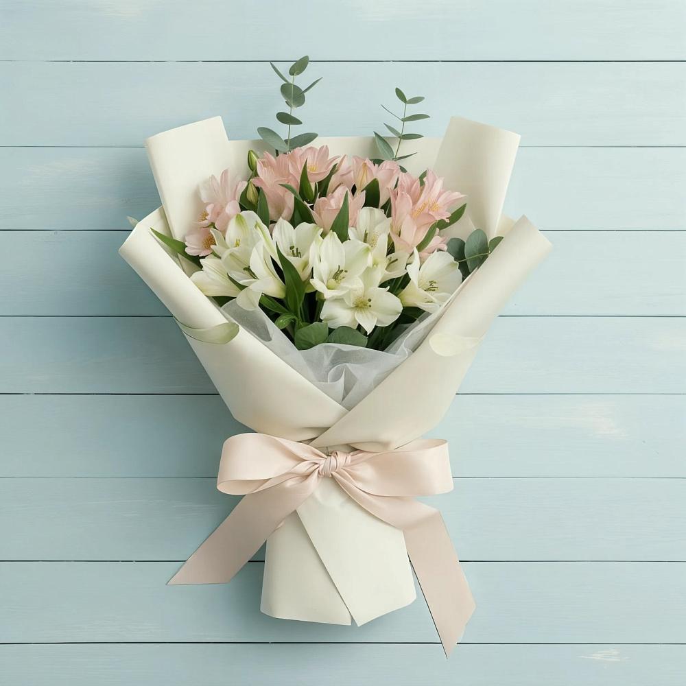 Букет цветов из: Альстромерии в Аксёново-Зиловском