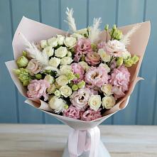 Букет цветов из:  Альстромерии и Розы в Аксёново-Зиловском