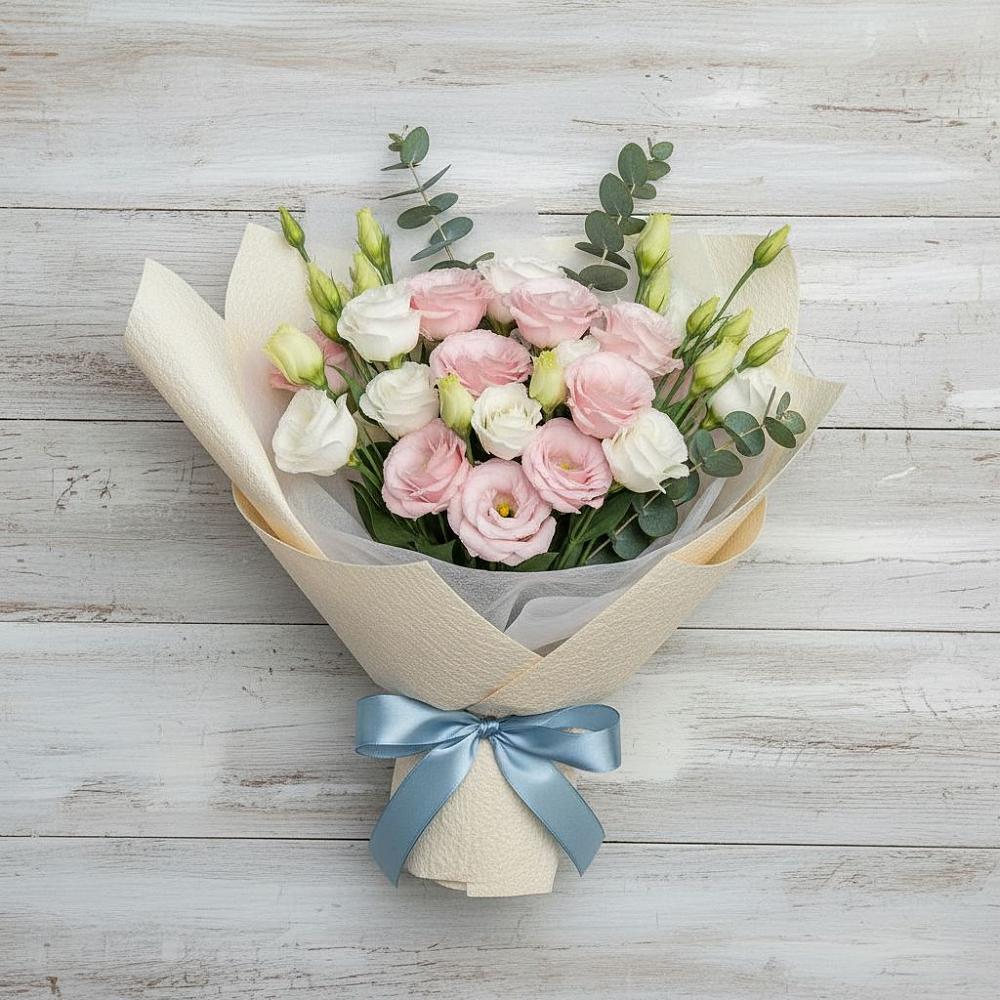 Букет цветов из: Лизиантусы в Аксёново-Зиловском